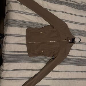 lululemon athletica Brown Leather Jacket